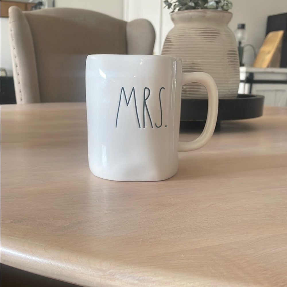 White Ceramic 'Mrs.' Mug Rae Dunn